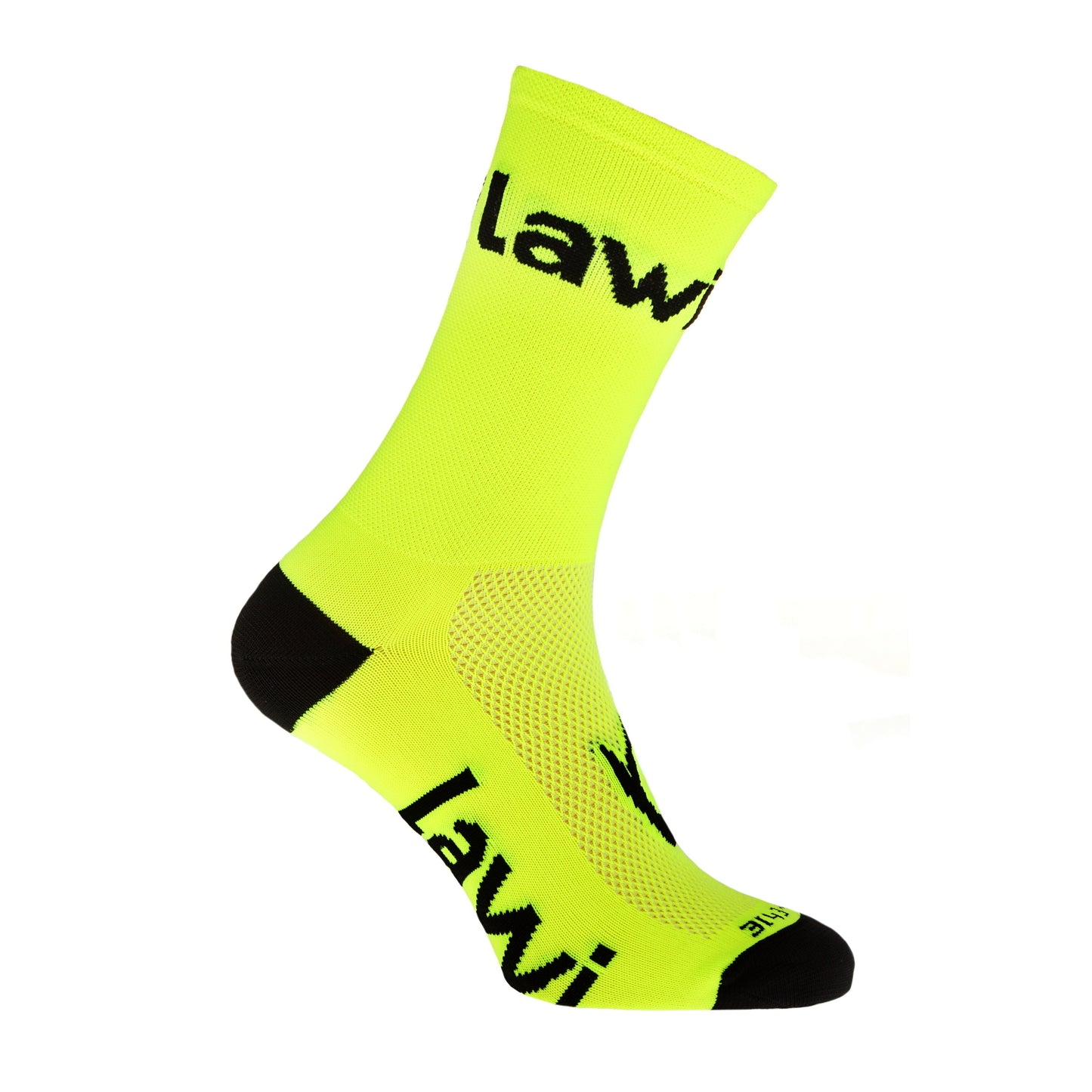 Sokken ZORBIG lang Fluo geel/Zwart