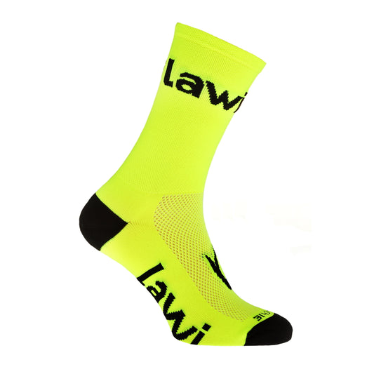 Sokken ZORBIG lang Fluo geel/Zwart
